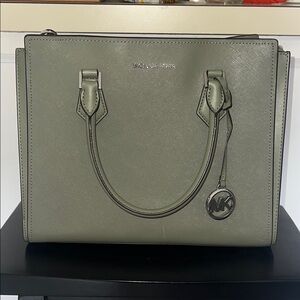 Michael Kors Olive Green Tote Bag
